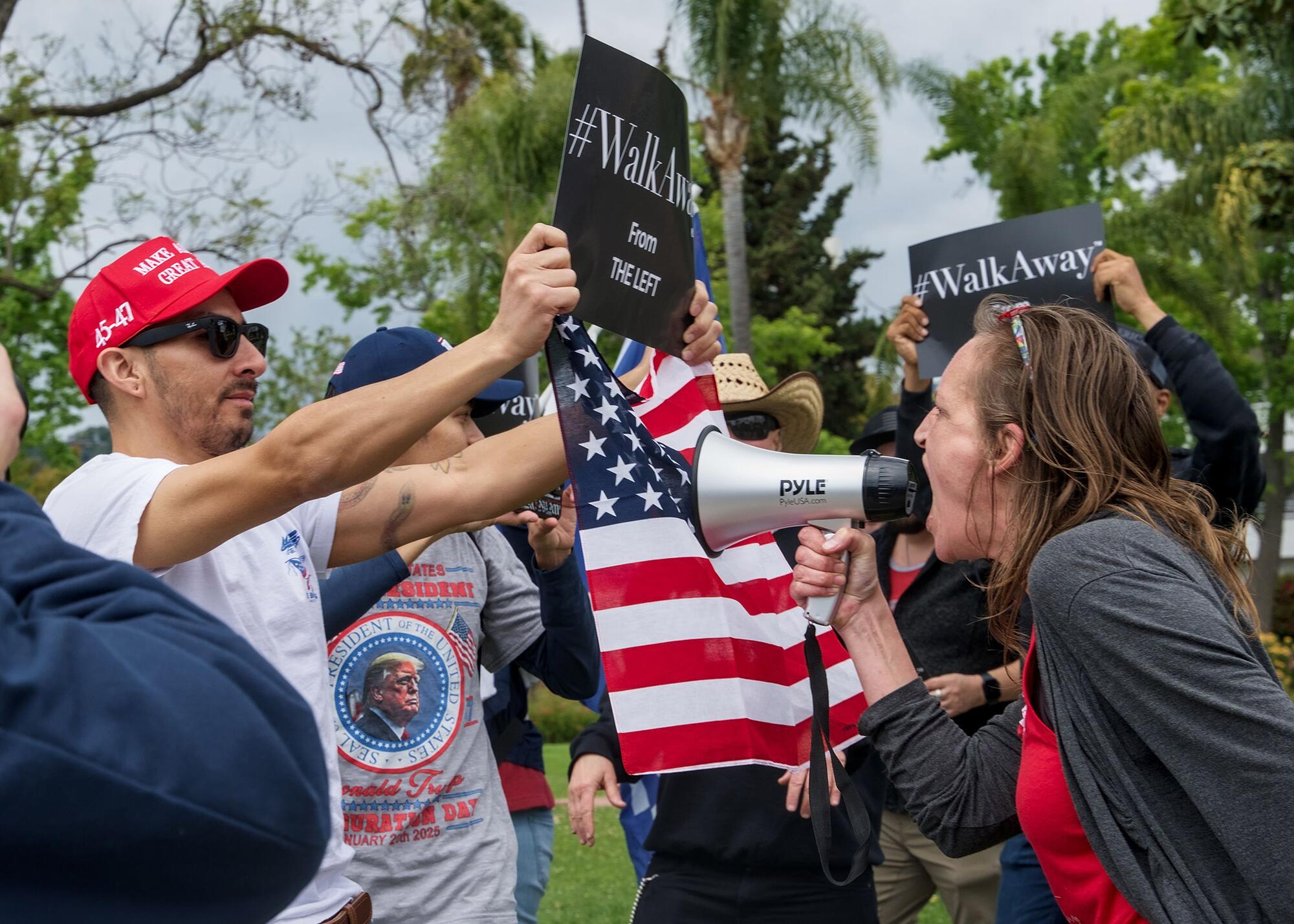 Manifestación contra Trump Los Ángeles 14 de junio